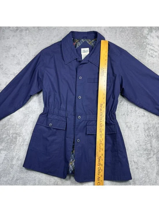 Vintage 90s Cottage Essentials Navy Blue Coat Womens Small Chore Barn Jacket - Picture 10 of 11